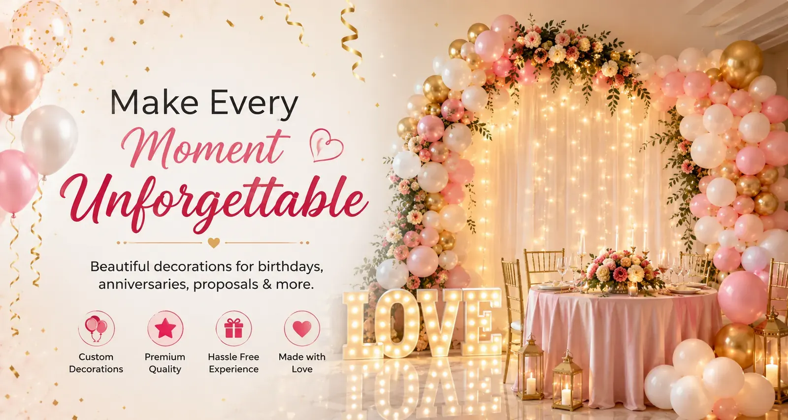 Party Decoration India Banner 3