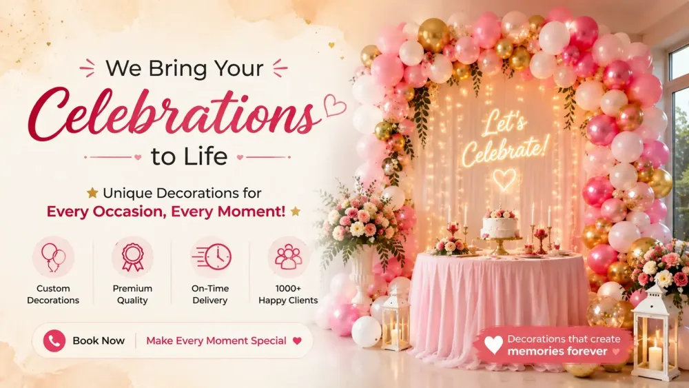 Baby Shower, Welcome Baby and Naming Ceremony Decoration Ideas